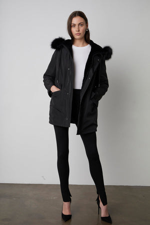 TIFFANY LUX FUR LINED PARKA - Velvet Staging 2.0