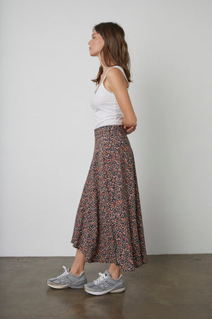 TITANIA PRINTED MIDI SKIRT - Velvet Staging 2.0