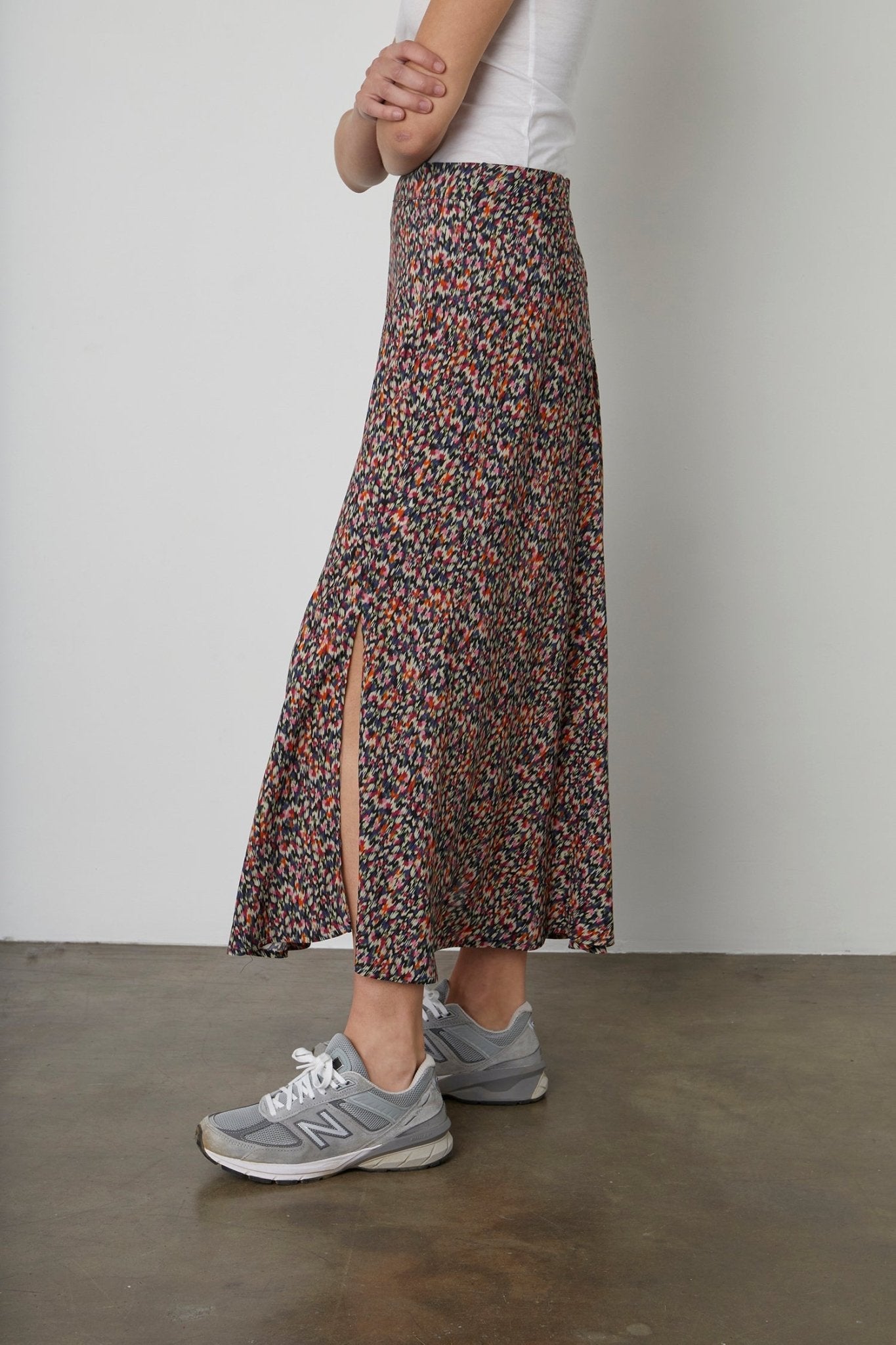 TITANIA PRINTED MIDI SKIRT - Velvet Staging 2.0-26916373364932