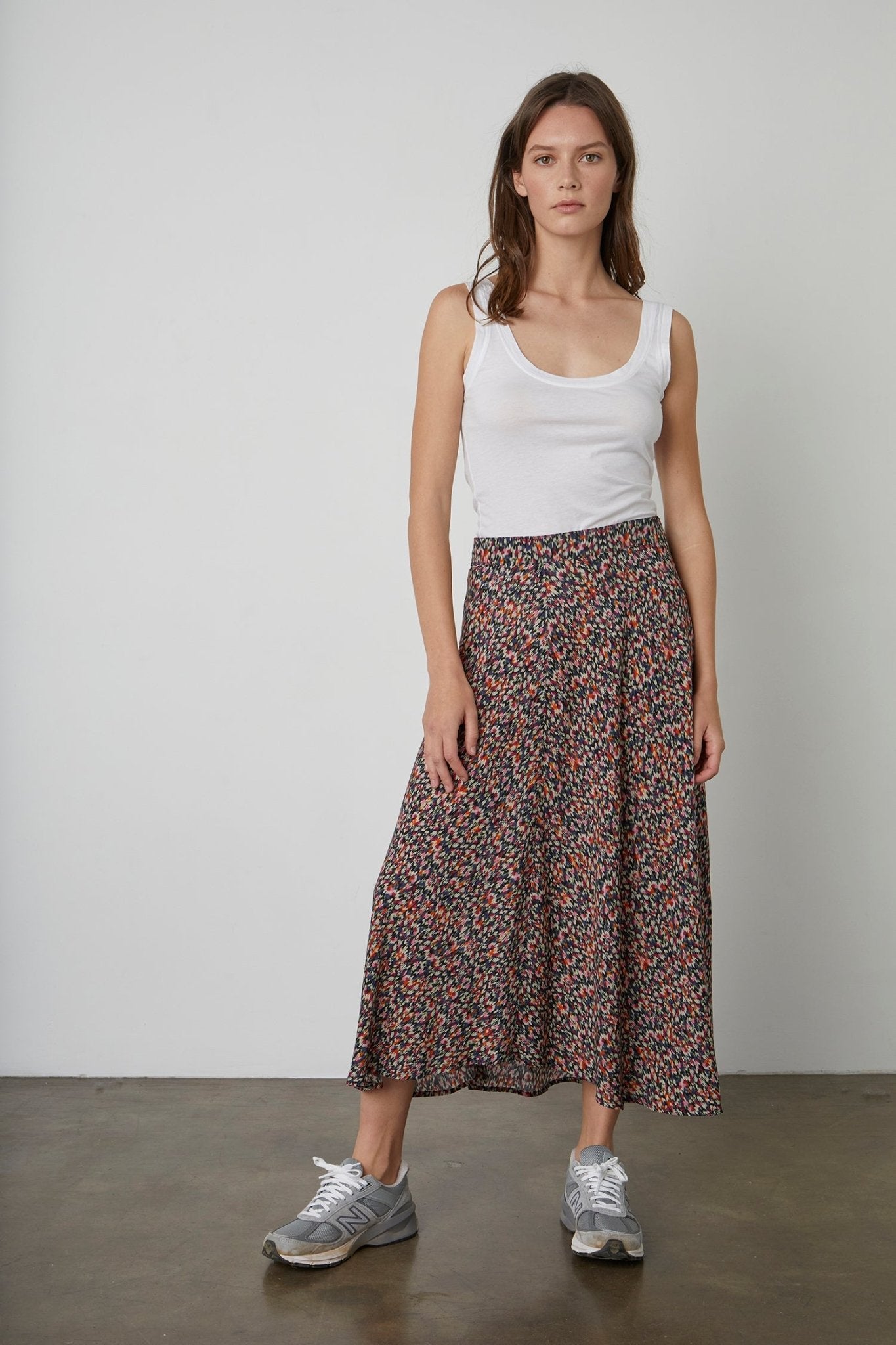 TITANIA PRINTED MIDI SKIRT - Velvet Staging 2.0