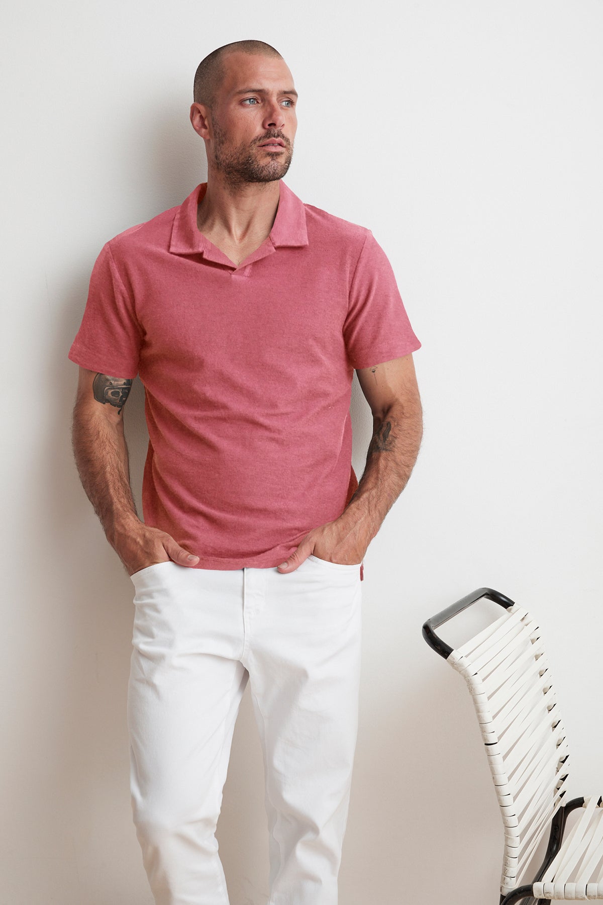 TODD MICRO TERRY POLO - Velvet Staging 2.0