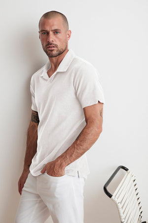 TODD MICRO TERRY POLO - Velvet Staging 2.0