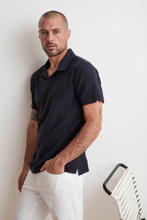 TODD MICRO TERRY POLO - Velvet Staging 2.0
