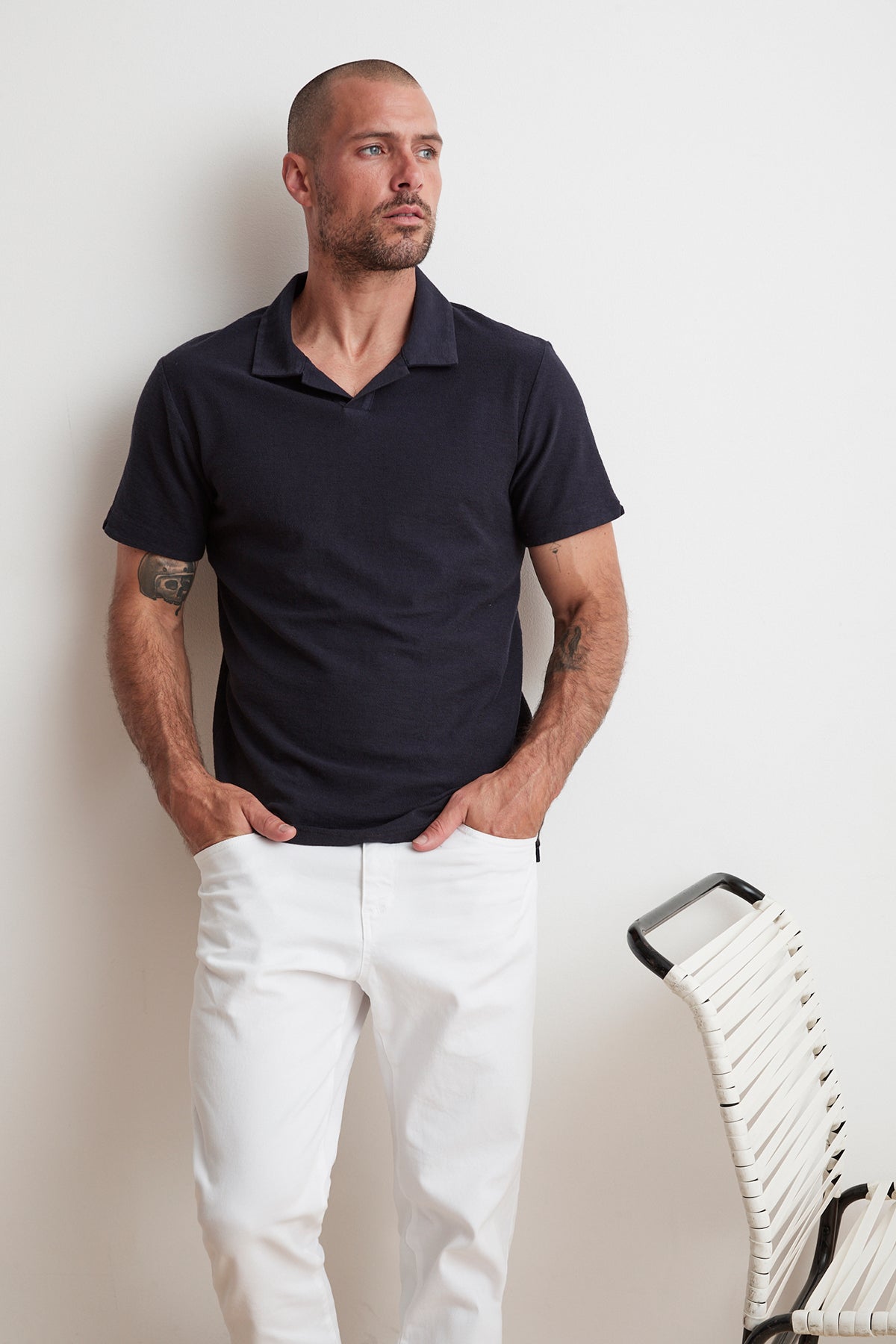TODD MICRO TERRY POLO - Velvet Staging 2.0
