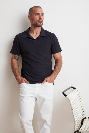 TODD MICRO TERRY POLO - Velvet Staging 2.0
