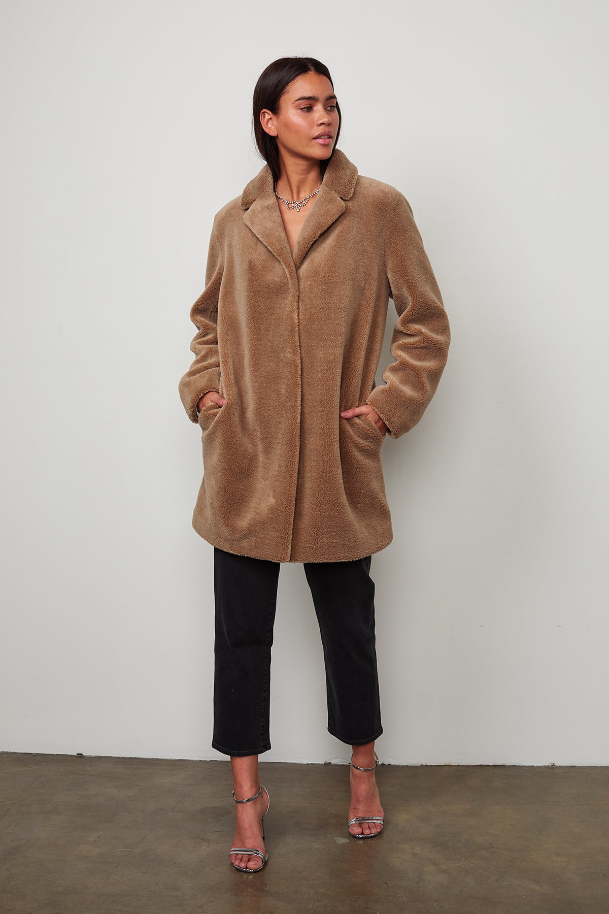 TRISHELLE LUX SHERPA OVERSIZED COAT - Velvet Staging 2.0