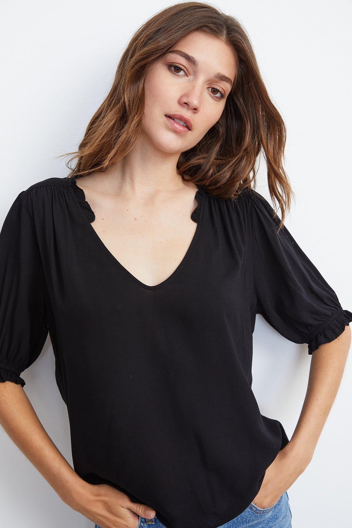 TRIXIE RUFFLED BLOUSE - Velvet Staging 2.0