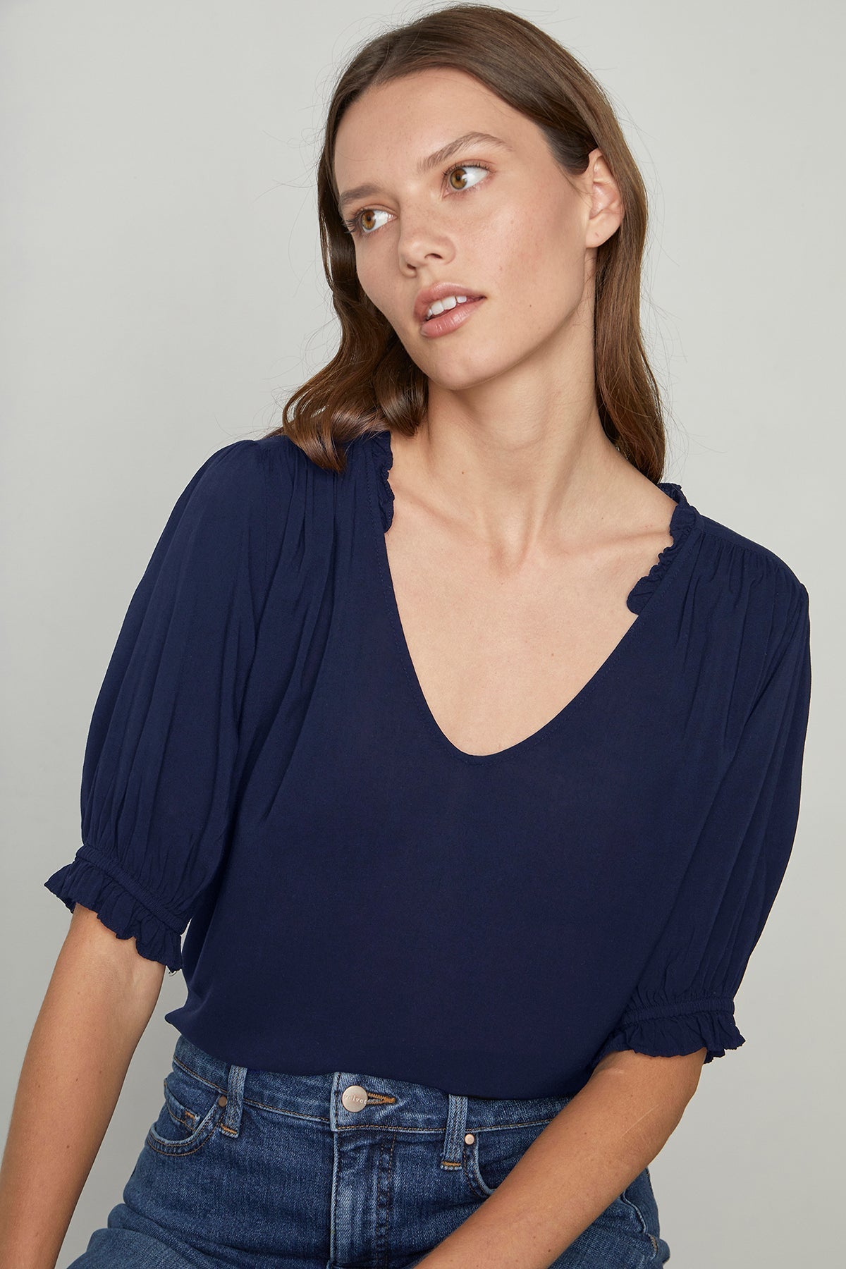 TRIXIE RUFFLED BLOUSE - Velvet Staging 2.0-26916380246212