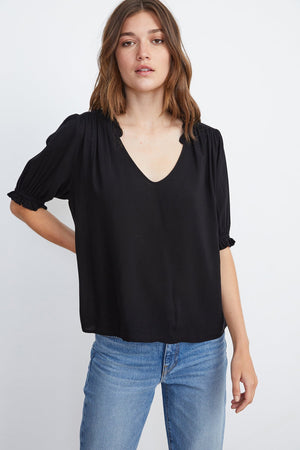 TRIXIE RUFFLED BLOUSE - Velvet Staging 2.0