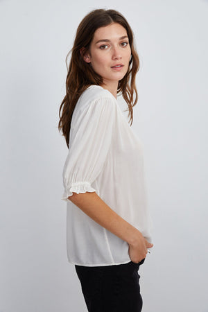 TRIXIE RUFFLED BLOUSE - Velvet Staging 2.0