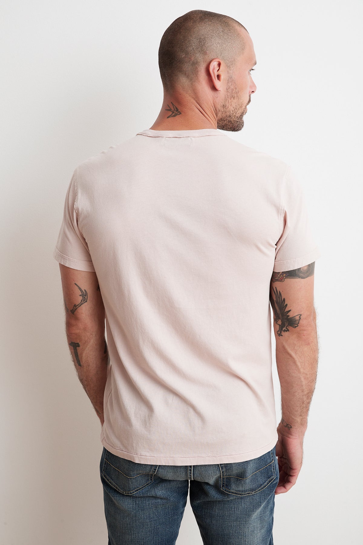 TUCKER SUEDED JERSEY TEE - Velvet Staging 2.0