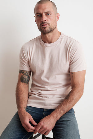 TUCKER SUEDED JERSEY TEE - Velvet Staging 2.0