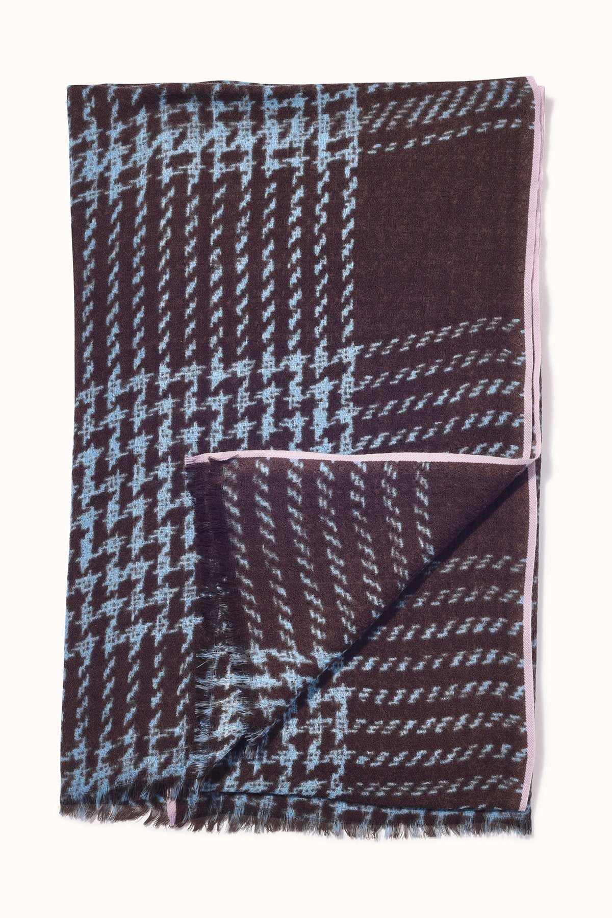 TWEED CHECK WOOL SCARF BY EPICE - Velvet Staging 2.0