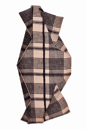 TWEED CHECK WOOL SCARF BY EPICE - Velvet Staging 2.0