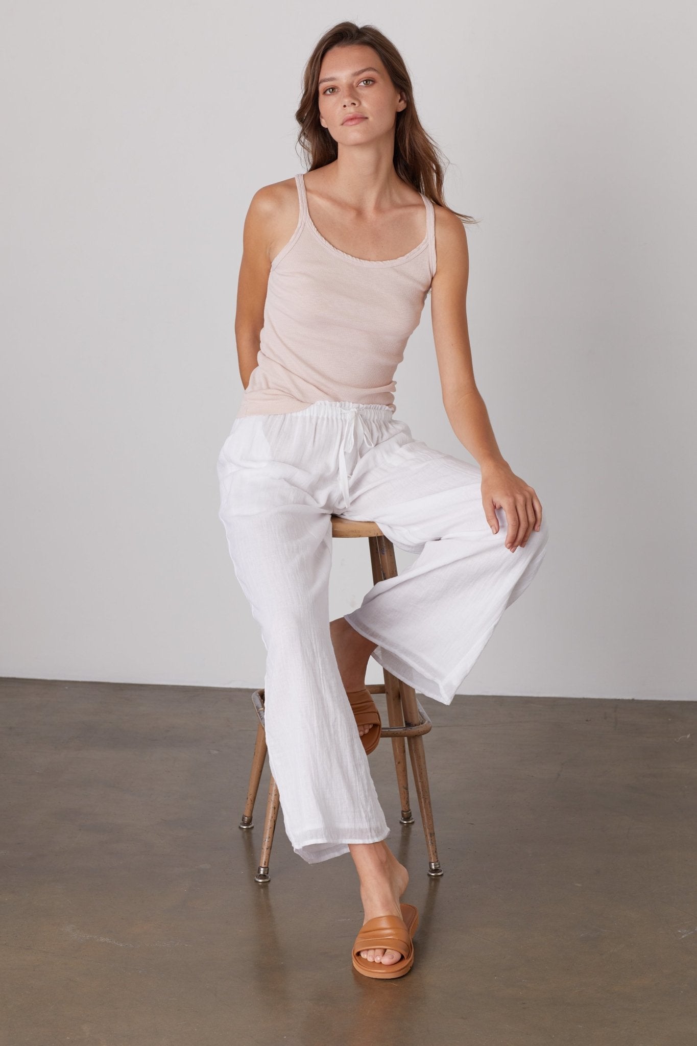 TWEETIE COTTON GAUZE PANT - Velvet Staging 2.0-26916385521860