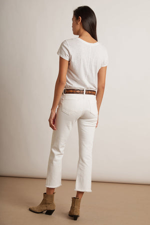TWIGGY HIGH RISE CROP JEAN Velvet by Graham & Spencer