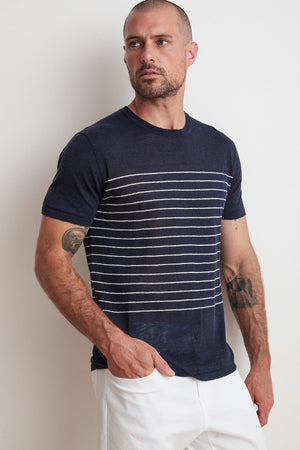 VANCE STRIPE KNIT SHIRT - Velvet Staging 2.0