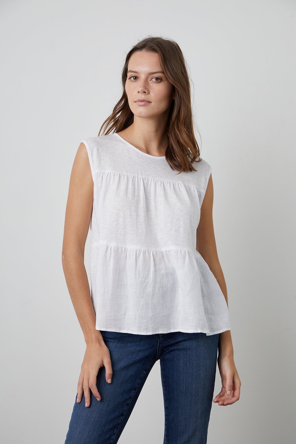 VELLA V-NECK TEE - Velvet Staging 2.0