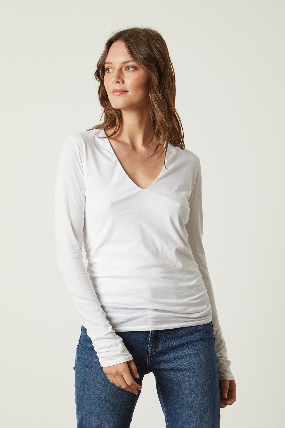 VELLA V-NECK TEE - Velvet Staging 2.0