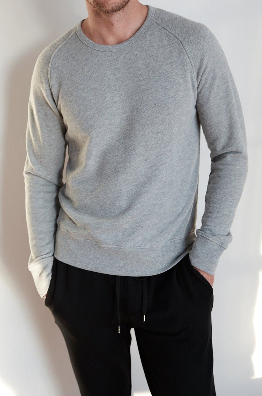 VERN HEATHERED TERRY RAGLAN PULLOVER - Velvet Staging 2.0-26916388503748