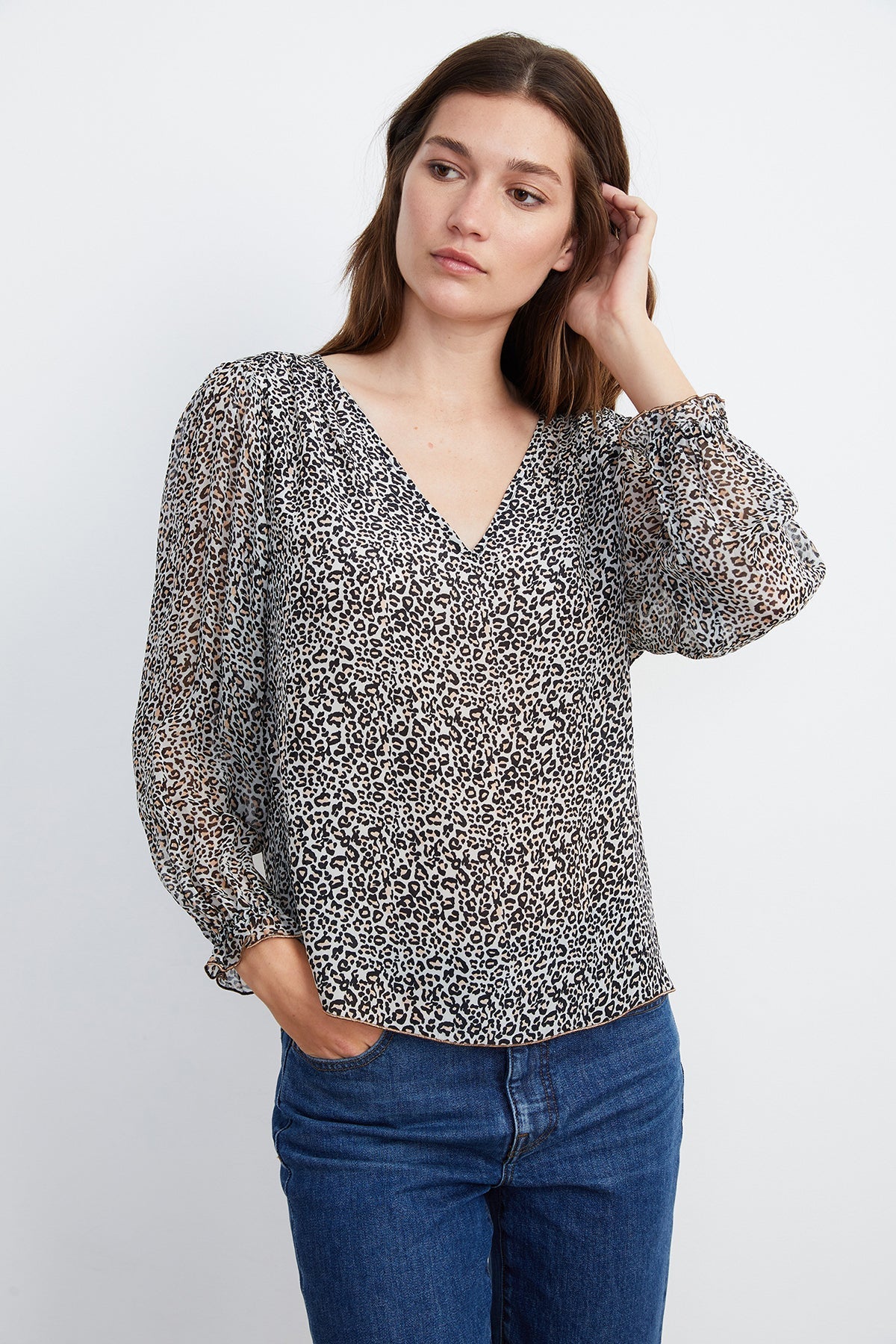 VIKA PRINTED BLOUSE - Velvet Staging 2.0