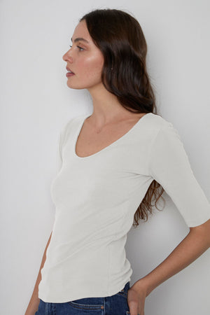 Miranda Top White Front & Side