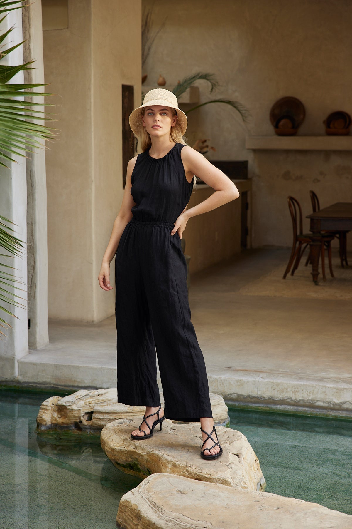 VIVI CUT OUT LINEN JUMPSUIT - Velvet Staging 2.0