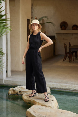 VIVI CUT OUT LINEN JUMPSUIT - Velvet Staging 2.0