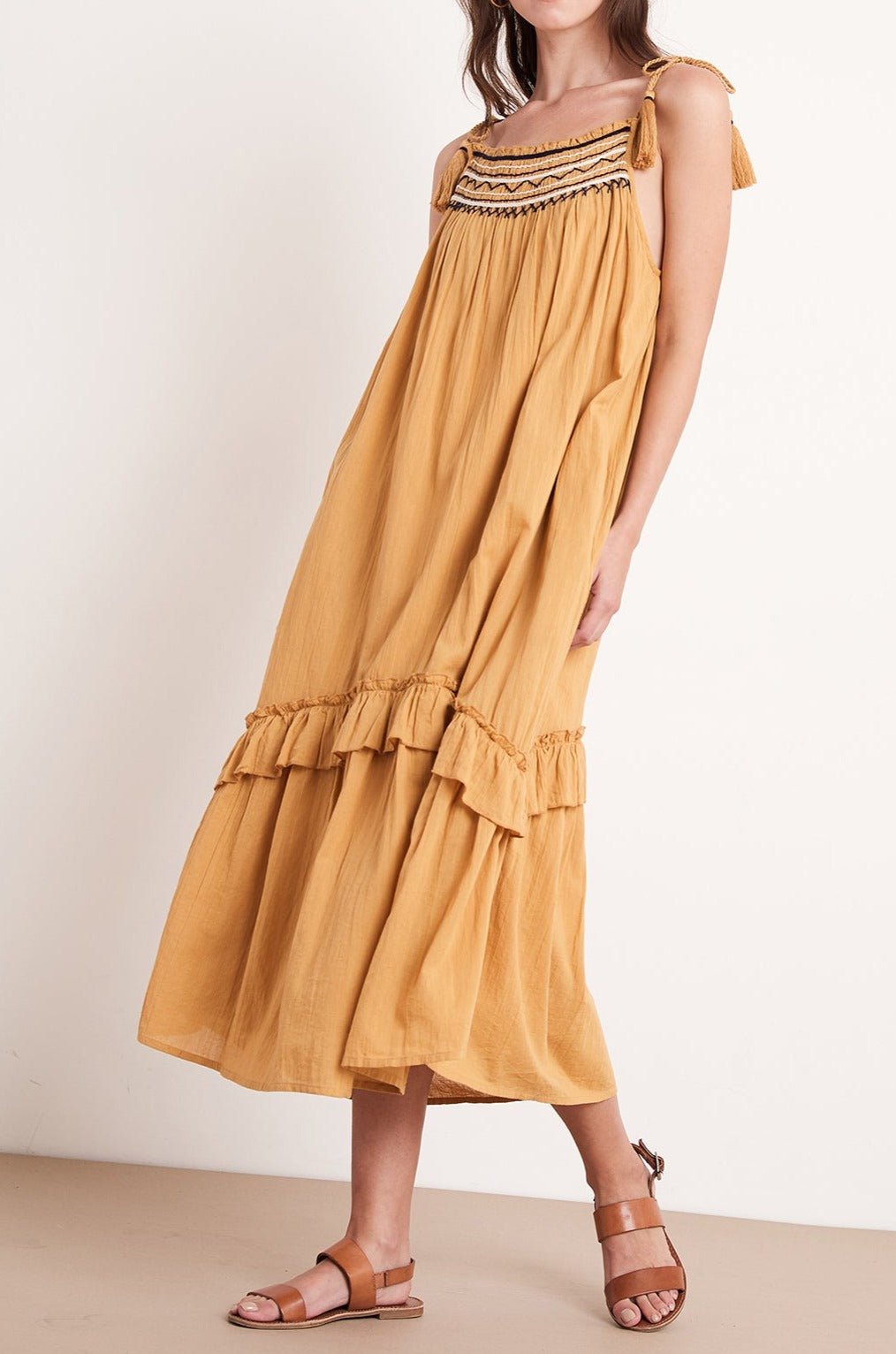 VONNIE EMBROIDERED MAXI DRESS - Velvet Staging 2.0