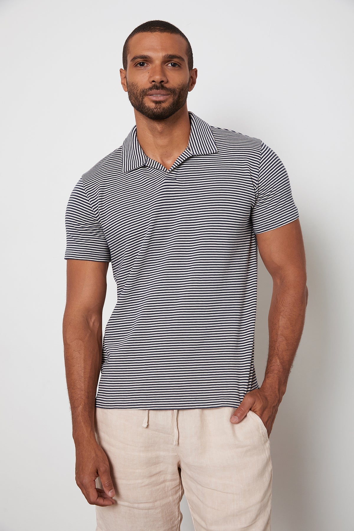 WILLIAM STRIPED POLO - Velvet Staging 2.0