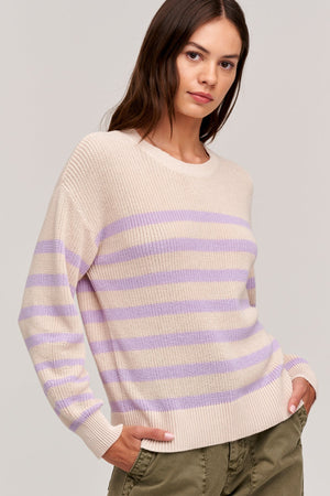 WREN TEXTURED COTTON SWEATER - Velvet Staging 2.0