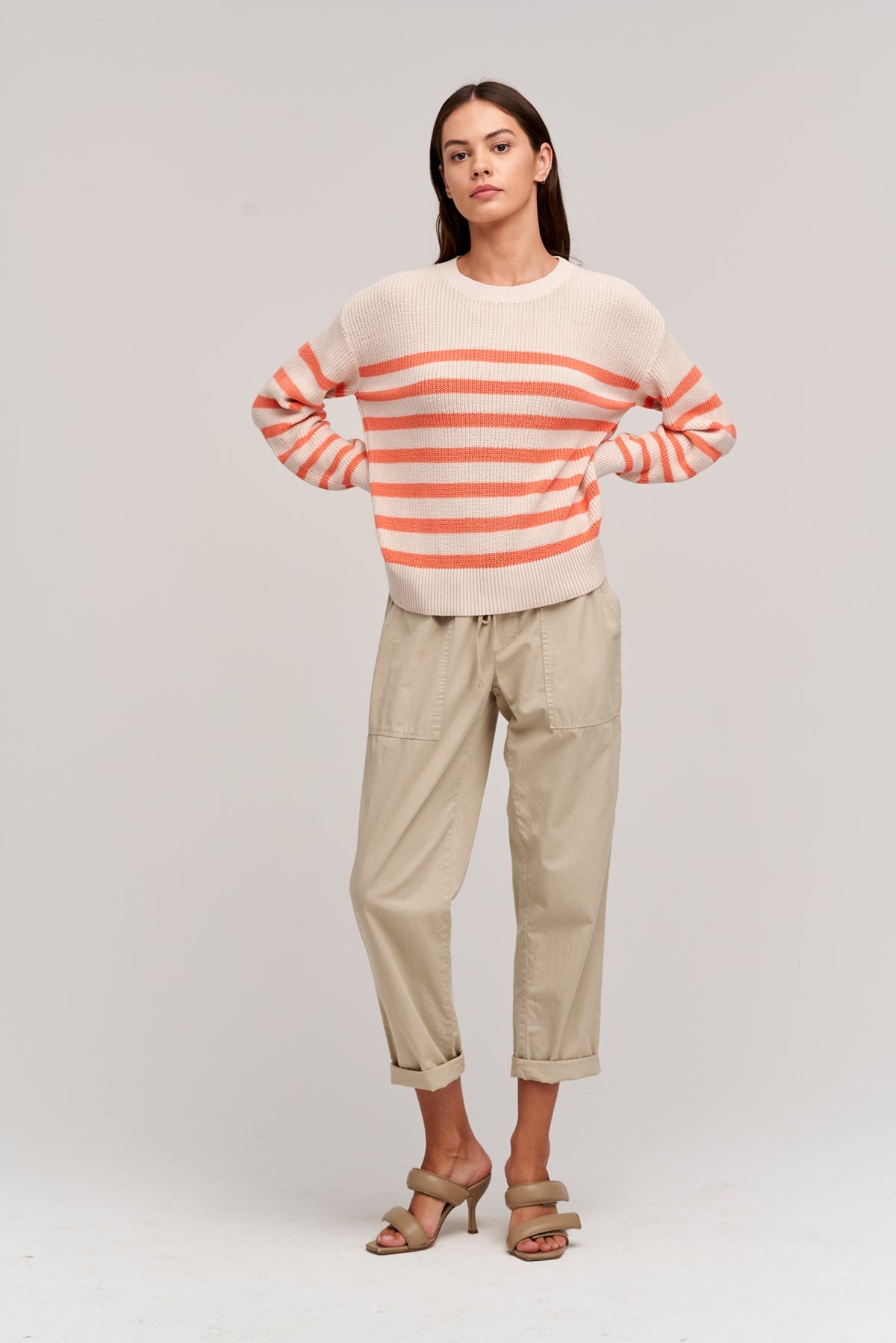 WREN TEXTURED COTTON SWEATER - Velvet Staging 2.0