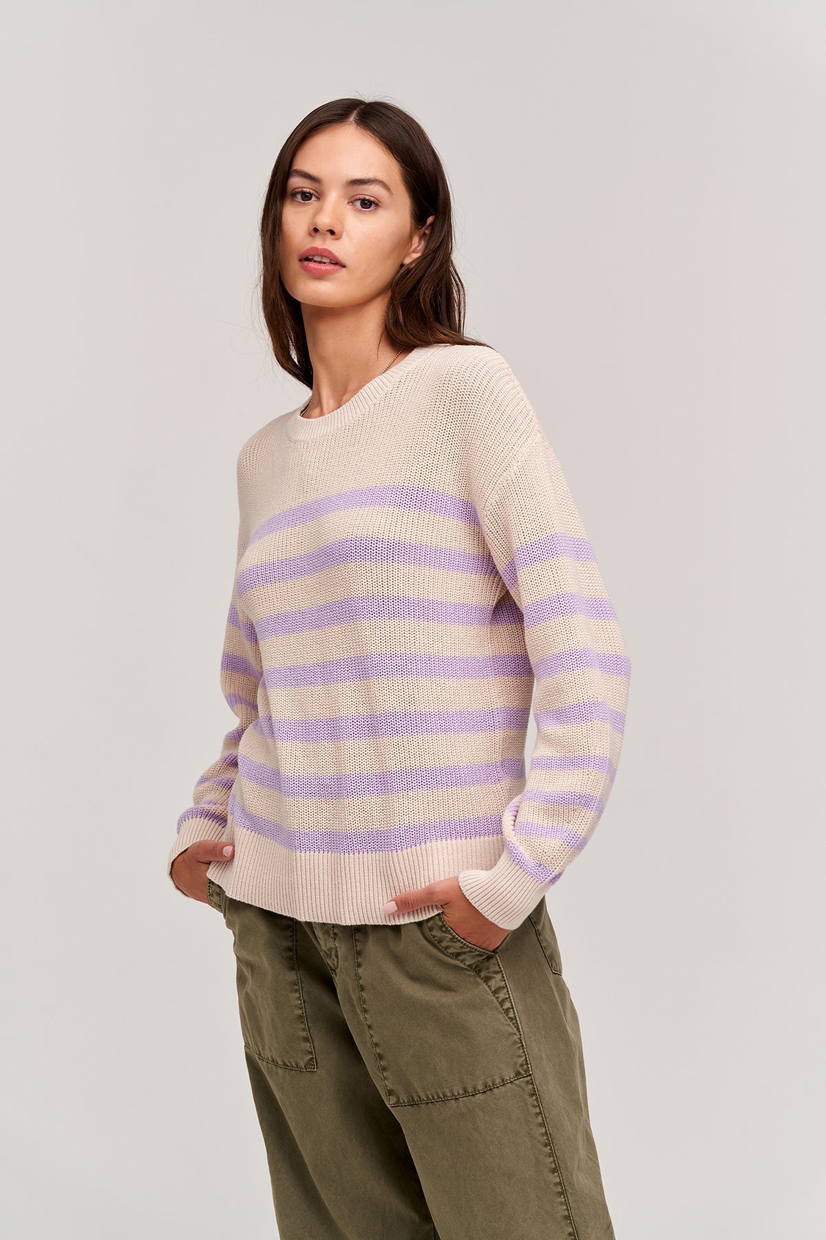 WREN TEXTURED COTTON SWEATER - Velvet Staging 2.0