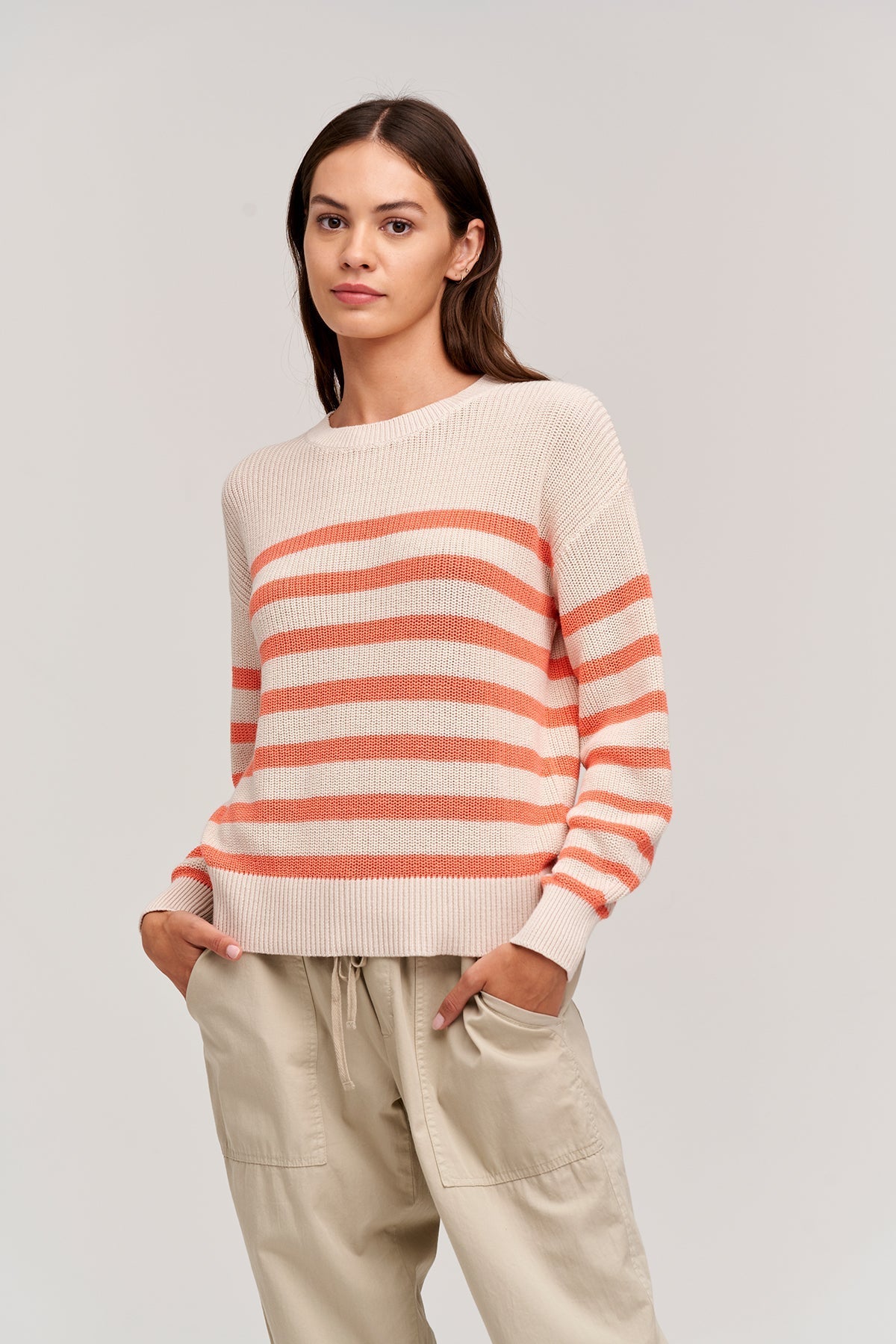 WREN TEXTURED COTTON SWEATER - Velvet Staging 2.0