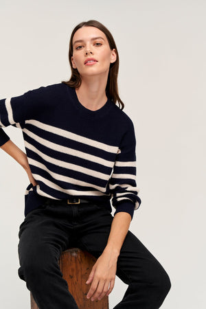 WREN TEXTURED COTTON SWEATER - Velvet Staging 2.0