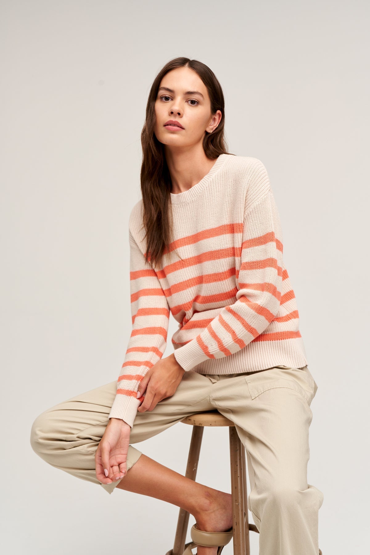 WREN TEXTURED COTTON SWEATER - Velvet Staging 2.0