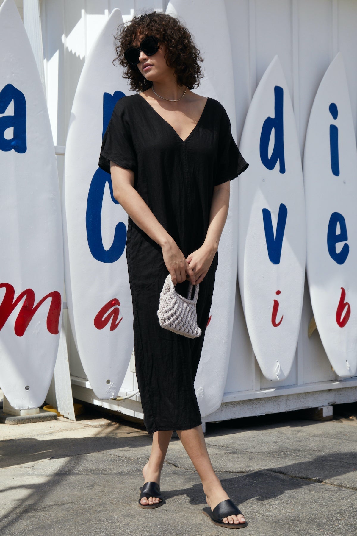 YANA LINEN CAFTAN DRESS - Velvet Staging 2.0-26916403871940