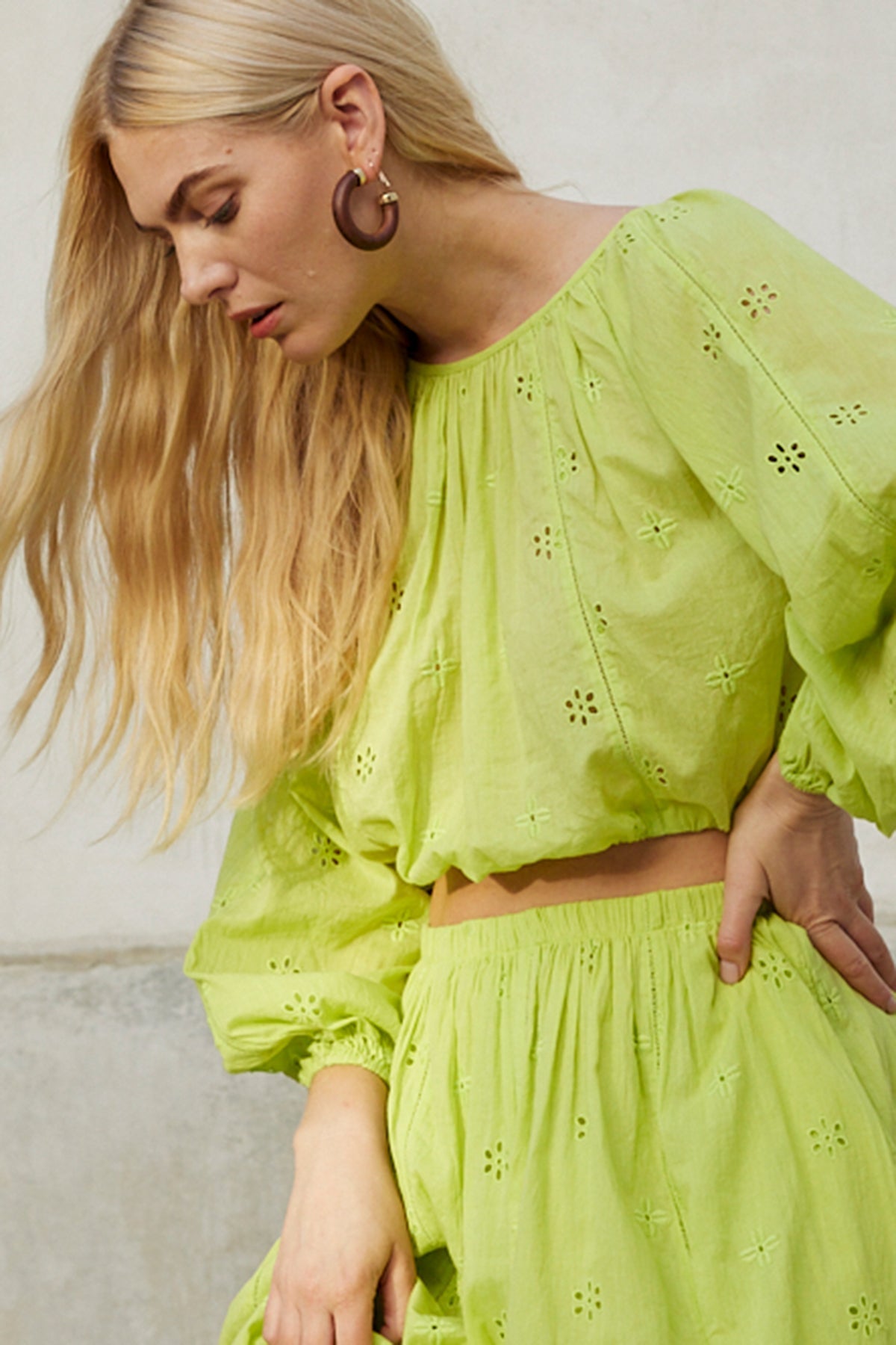 YARA COTTON EYELET CROP TOP - Velvet Staging 2.0-26916402593988