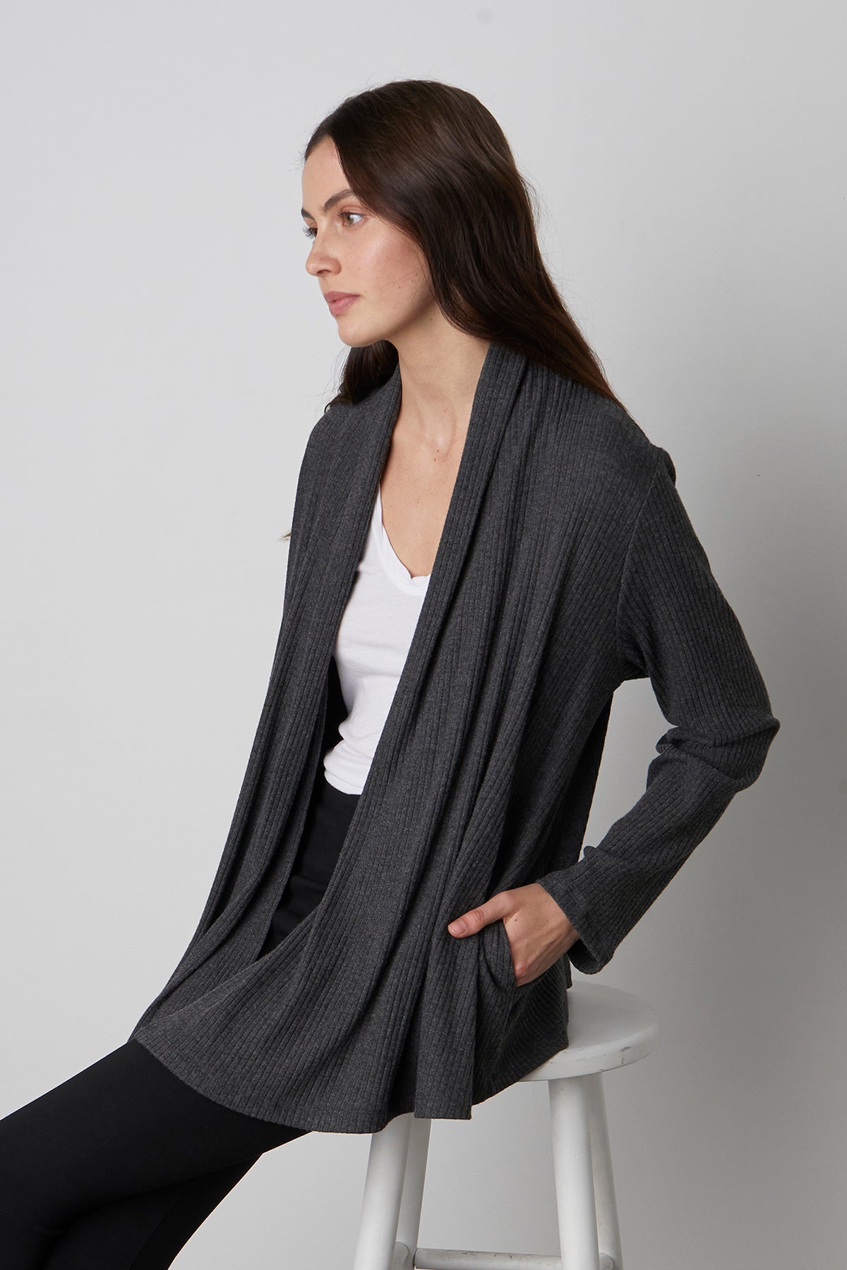 YASMIN OPEN FRONT CARDIGAN - Velvet Staging 2.0