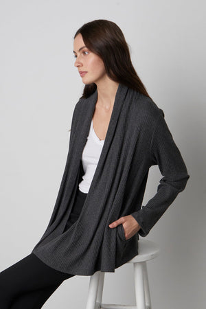 YASMIN OPEN FRONT CARDIGAN - Velvet Staging 2.0