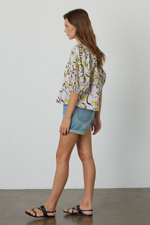 ZOEY PRINTED BOHO TOP - Velvet Staging 2.0