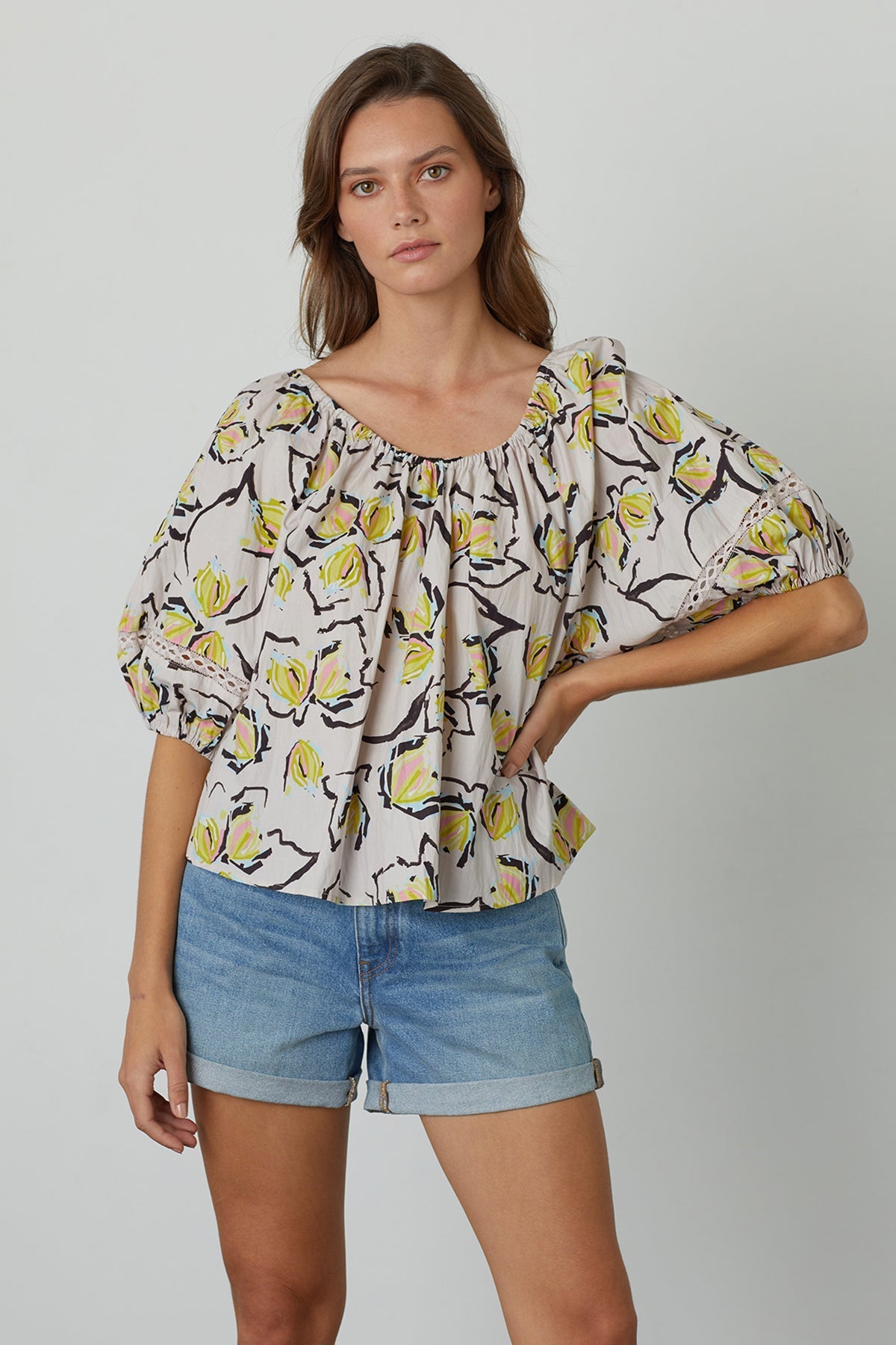 ZOEY PRINTED BOHO TOP - Velvet Staging 2.0