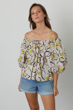 ZOEY PRINTED BOHO TOP - Velvet Staging 2.0
