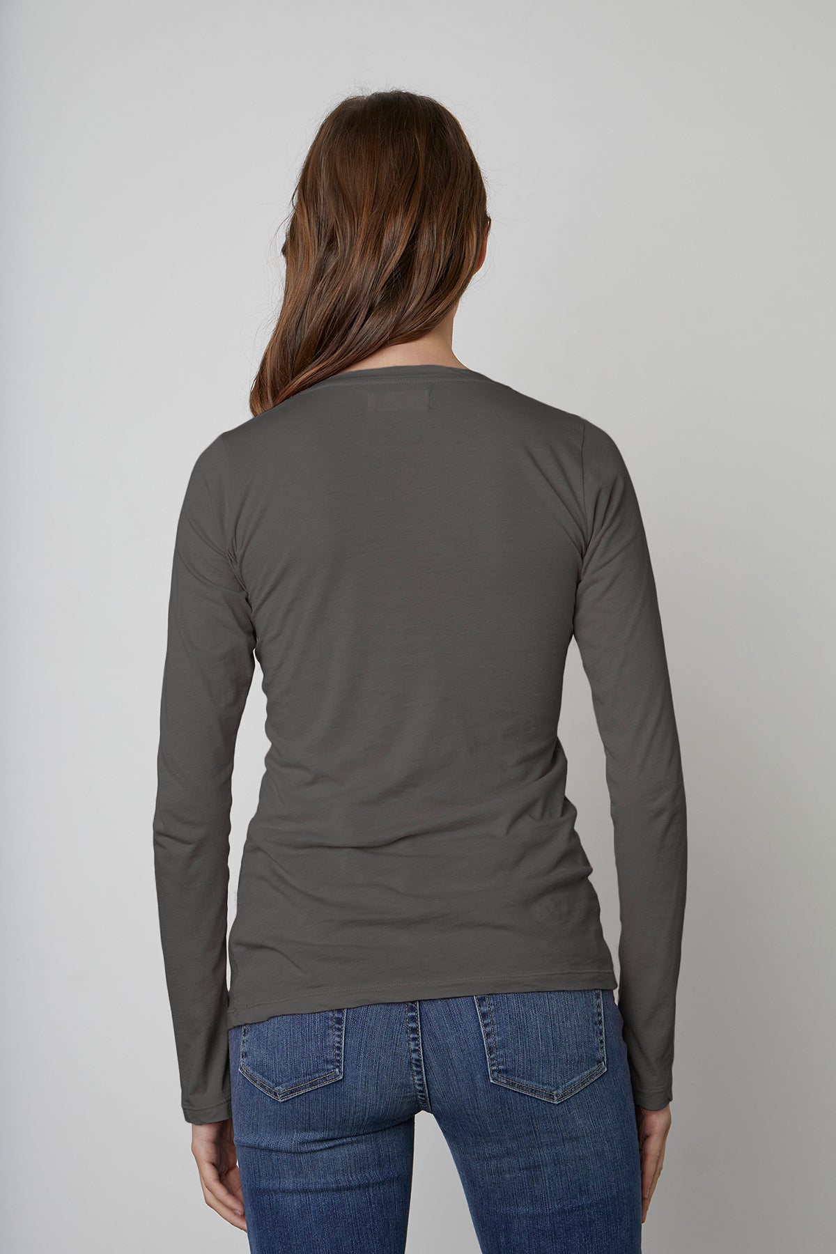 ZOFINA GAUZY WHISPER FITTED CREW NECK TEE - Velvet Staging 2.0