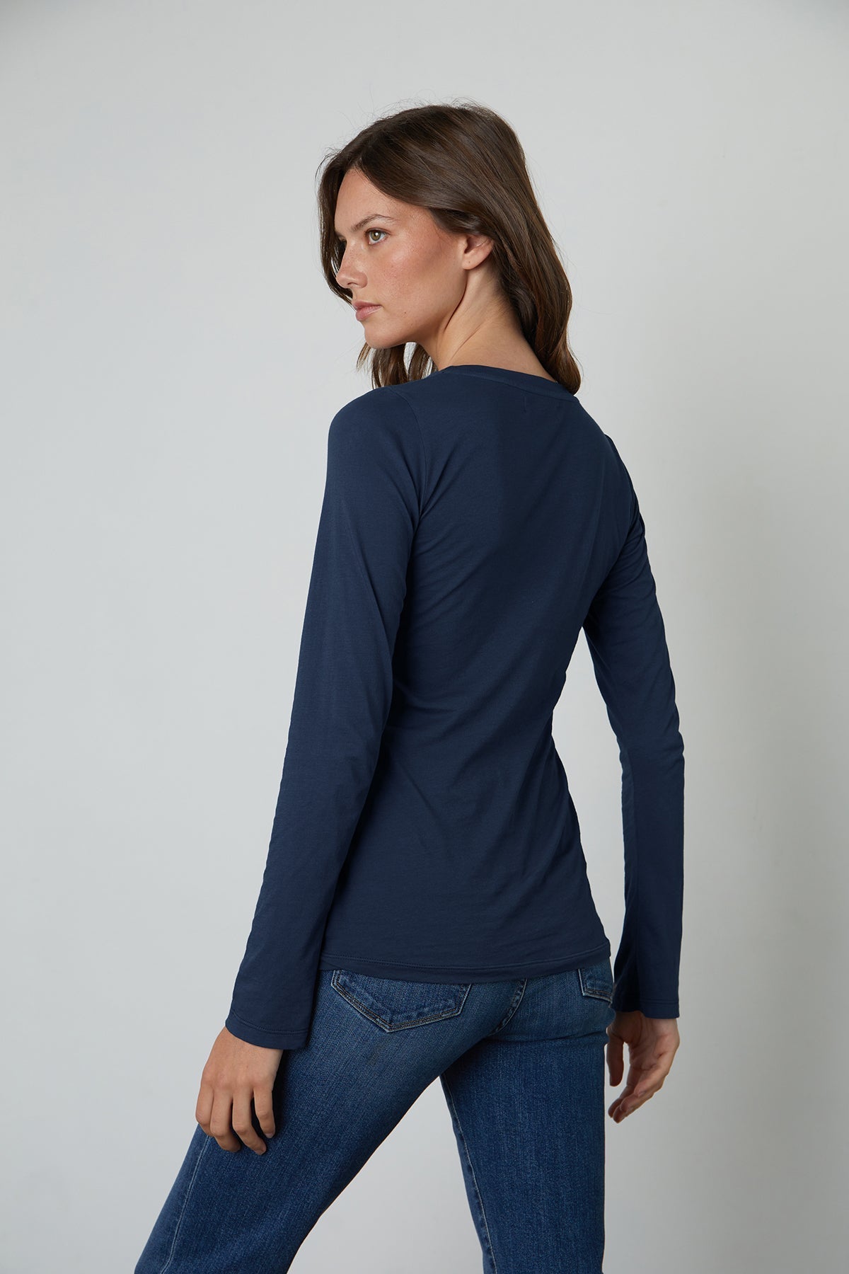   ZOFINA GAUZY WHISPER FITTED CREW NECK TEE - Velvet Staging 2.0 