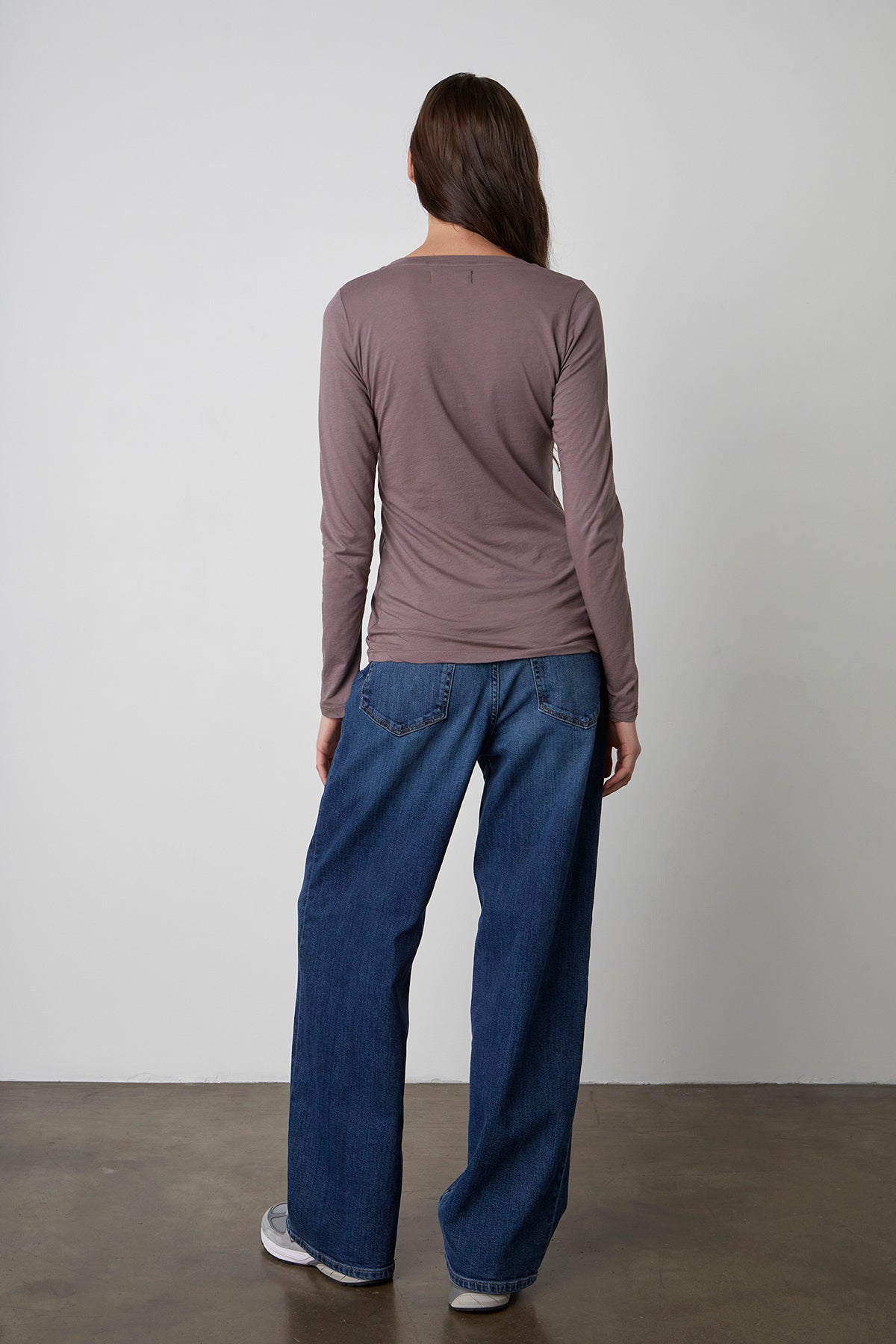 ZOFINA GAUZY WHISPER FITTED CREW NECK TEE - Velvet Staging 2.0
